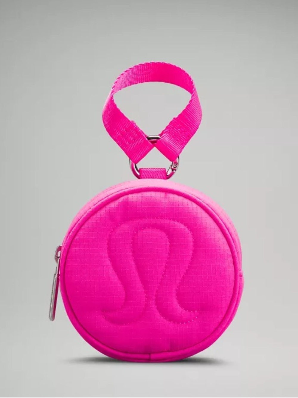 lululemon athletica Coin Pouch Neon Pink Round Wristlet